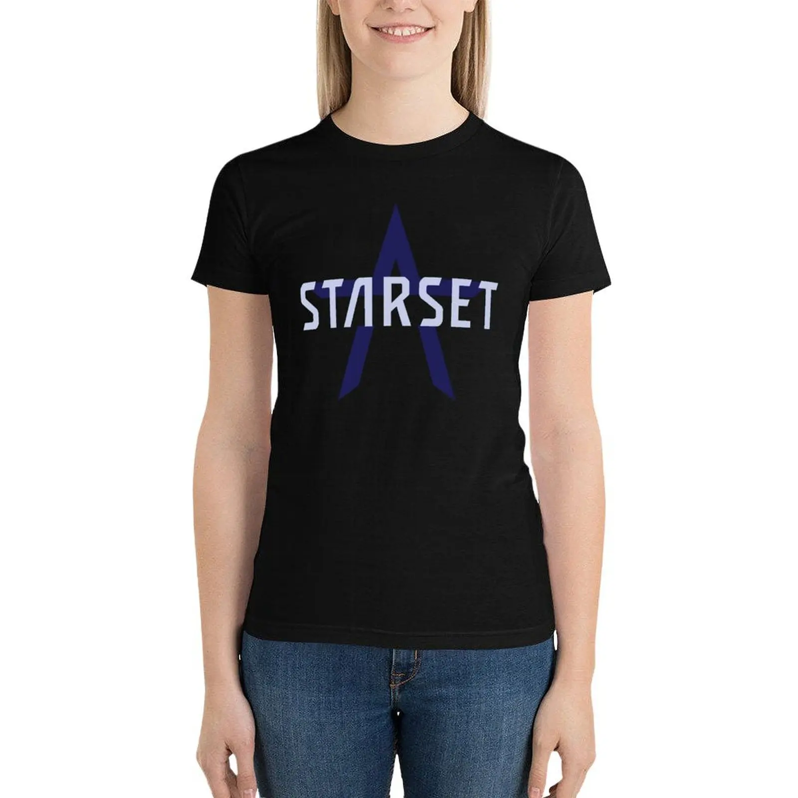 

Starset Divisions logo I T-Shirt female summer tops korean fashion Women clothing