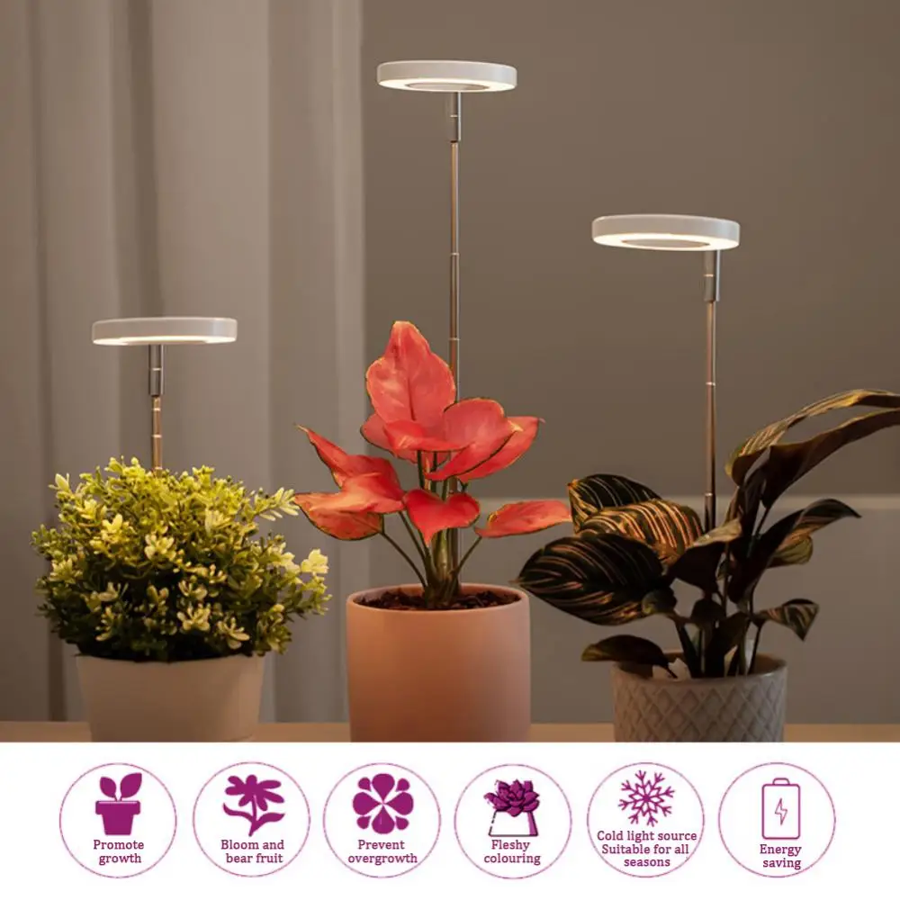 Phyto-lampe LED USB 5V pour culture de plantes d'intérieur, éclairage horticole de croissance