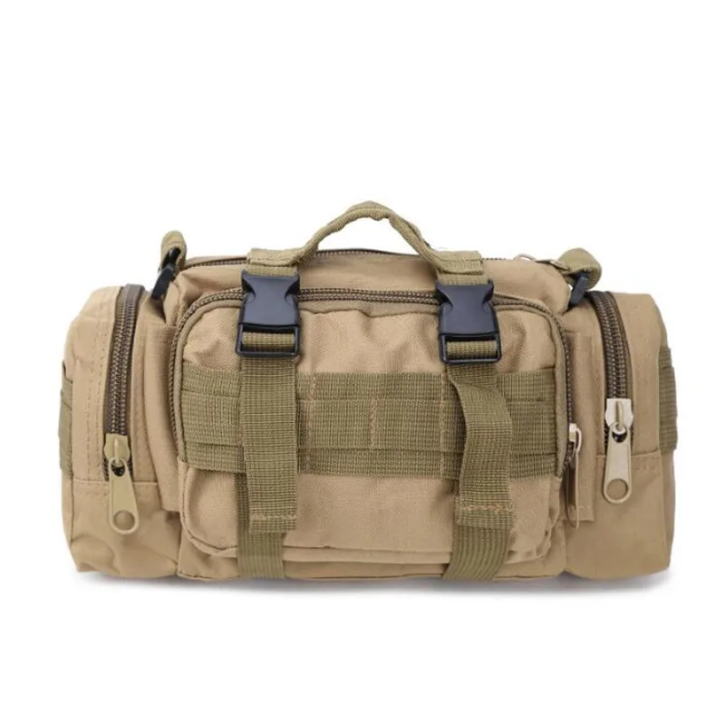 Bolso de cintura cruzado al aire libre de camuflaje, bolso táctico deportivo informal, mochila de hombro para cámara