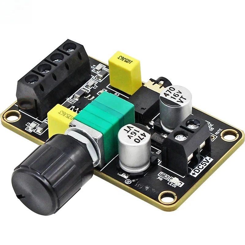 5V Digital Class‑D Audio Amplifier Board 2*5W Stereo Dual‑Channel Volume Control Module