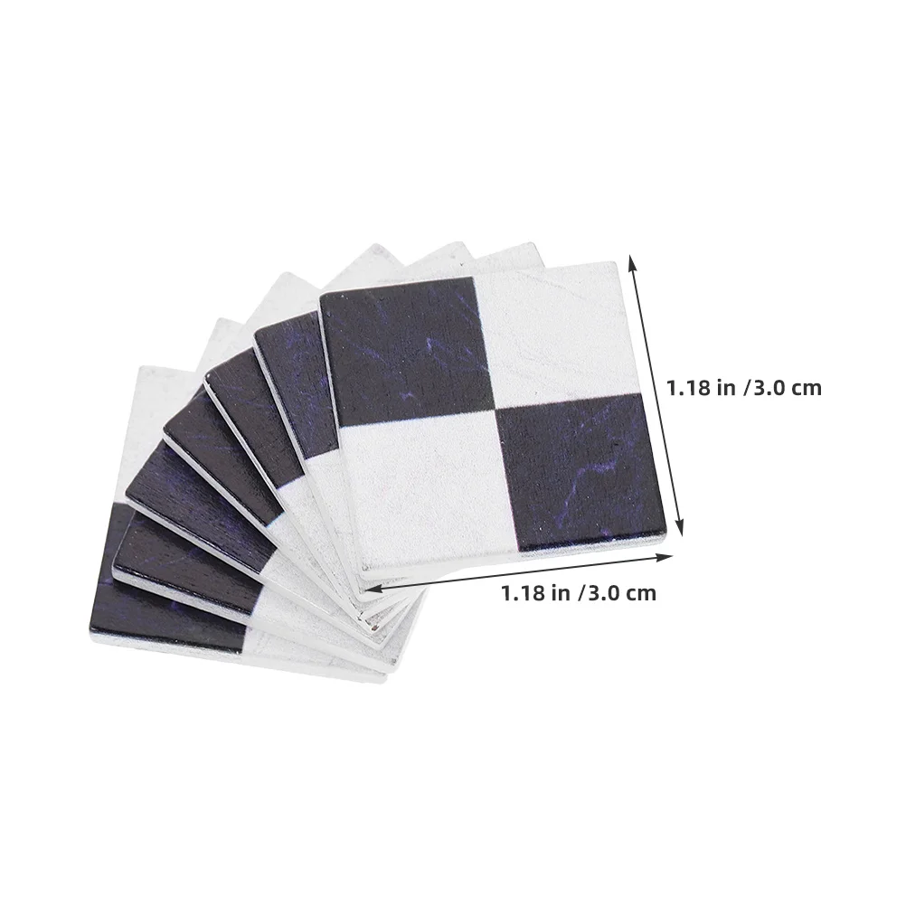 45pcs 미니어처 바닥 타일 현실적인 나뭇결 Diy 인형 집 바닥재 조경 장식용 경량 작은 사각형