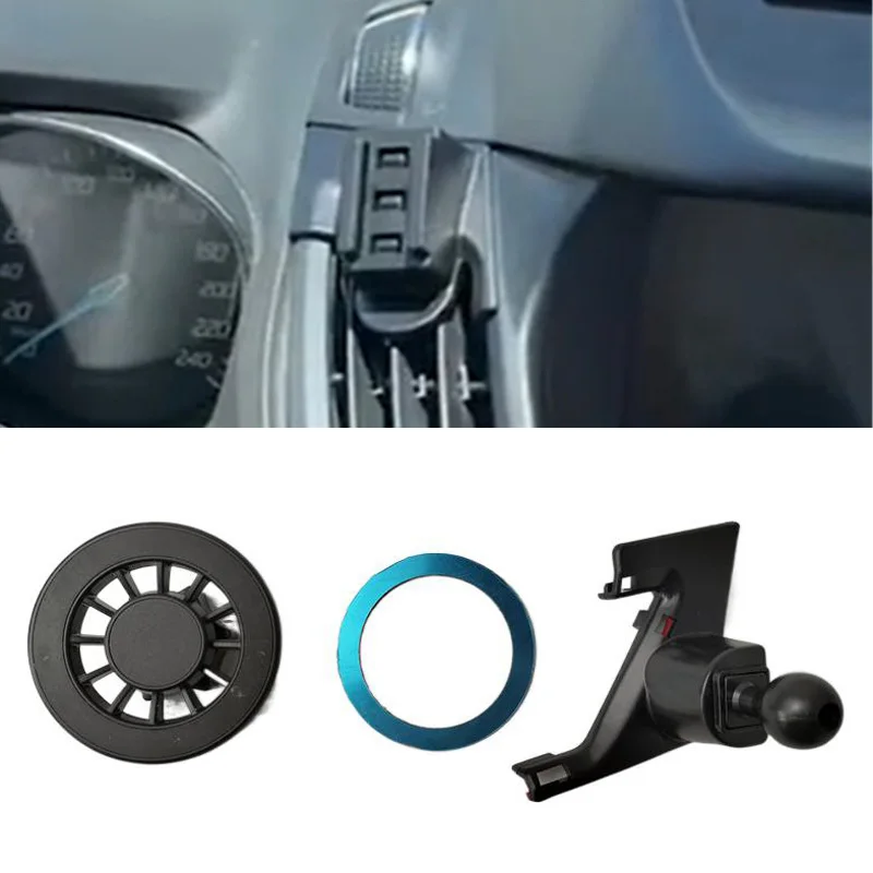 1 Juego de Material ABS para Ford KUGA 2013-2021, soporte magnético especial para teléfono para coche, soporte fijo para móvil