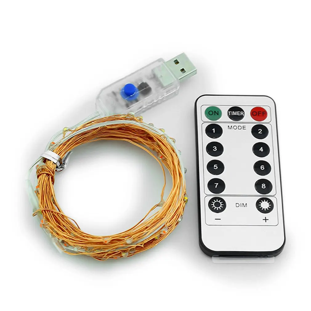 

Remote Control Waterproof Led Copper Light String