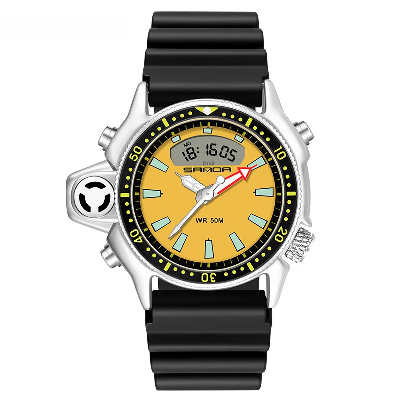 CQ346 New European and American large dial Men watch sports outdoor waterproof quartz watch fashion clock gift，watches for man