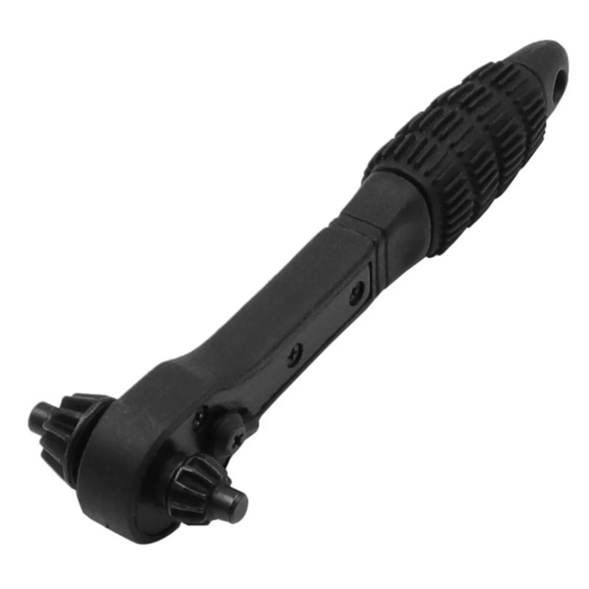 Key Wrench Two-In-One Drill Chuck Key Black Ratchet Dual-Purpose Wrench is Suitable for Most Power Tools