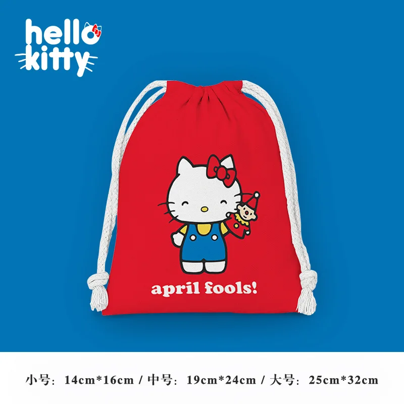 hello kitty sanrio drawstring pocket cartoon small bag my melody sundry storage bag cosmetic portable toiletry bag wholesale