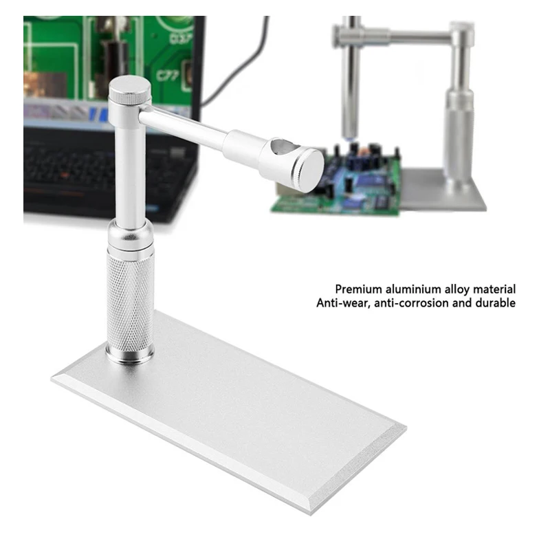 

500X 8LED HD Real 2MP 12mm USB Digital Microscope Magnifier Metal Endoscope
