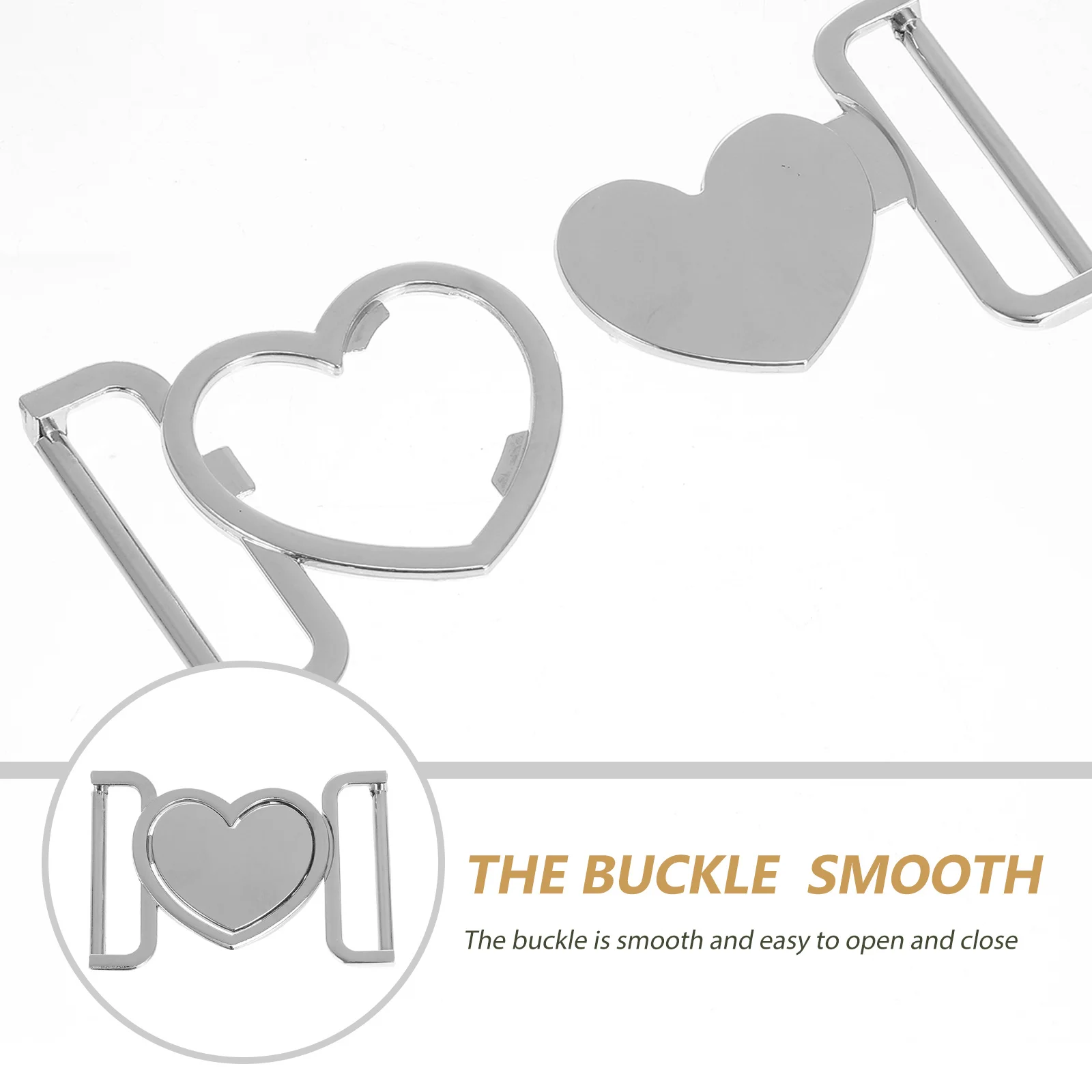 

3Pcs Zinc Alloy Buckle for Coat Waist Belt Connector Down Jacket DIY Clothing Accessories Decorative Metal Buckles Interlock