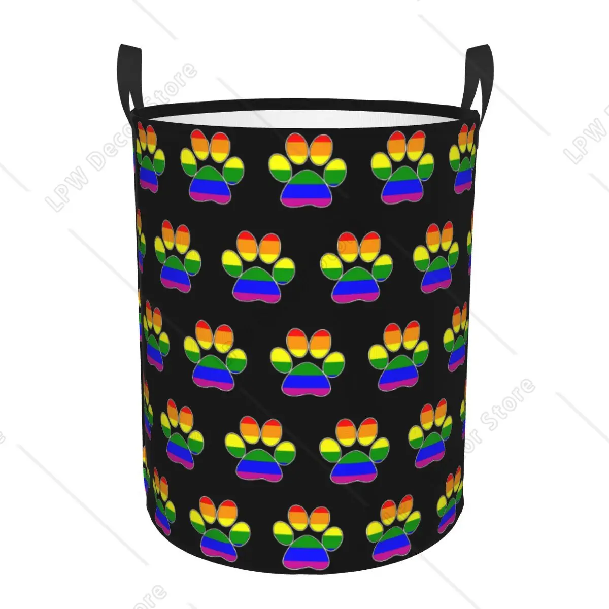 Baby Nursery Laundry Basket - Custom LGBT Pride Gay Paw Laundry