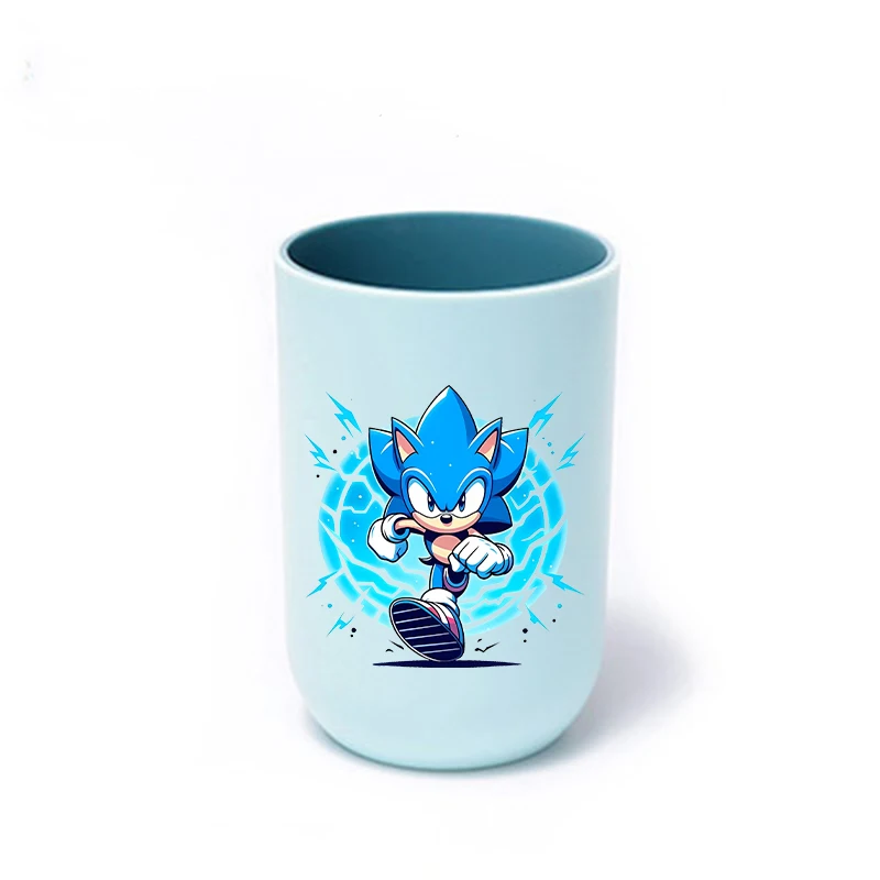 Soniced tandenborstelbeker Paar thuis Grote capaciteit Badkamer Mondwaterbeker Leuke cartoon Anime Patroon Plastic beker Verjaardagscadeau