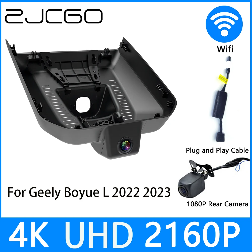 

ZJCGO Dash Cam 4K UHD 2160P Car Video Recorder DVR Night Vision for Geely Boyue L 2022 2023