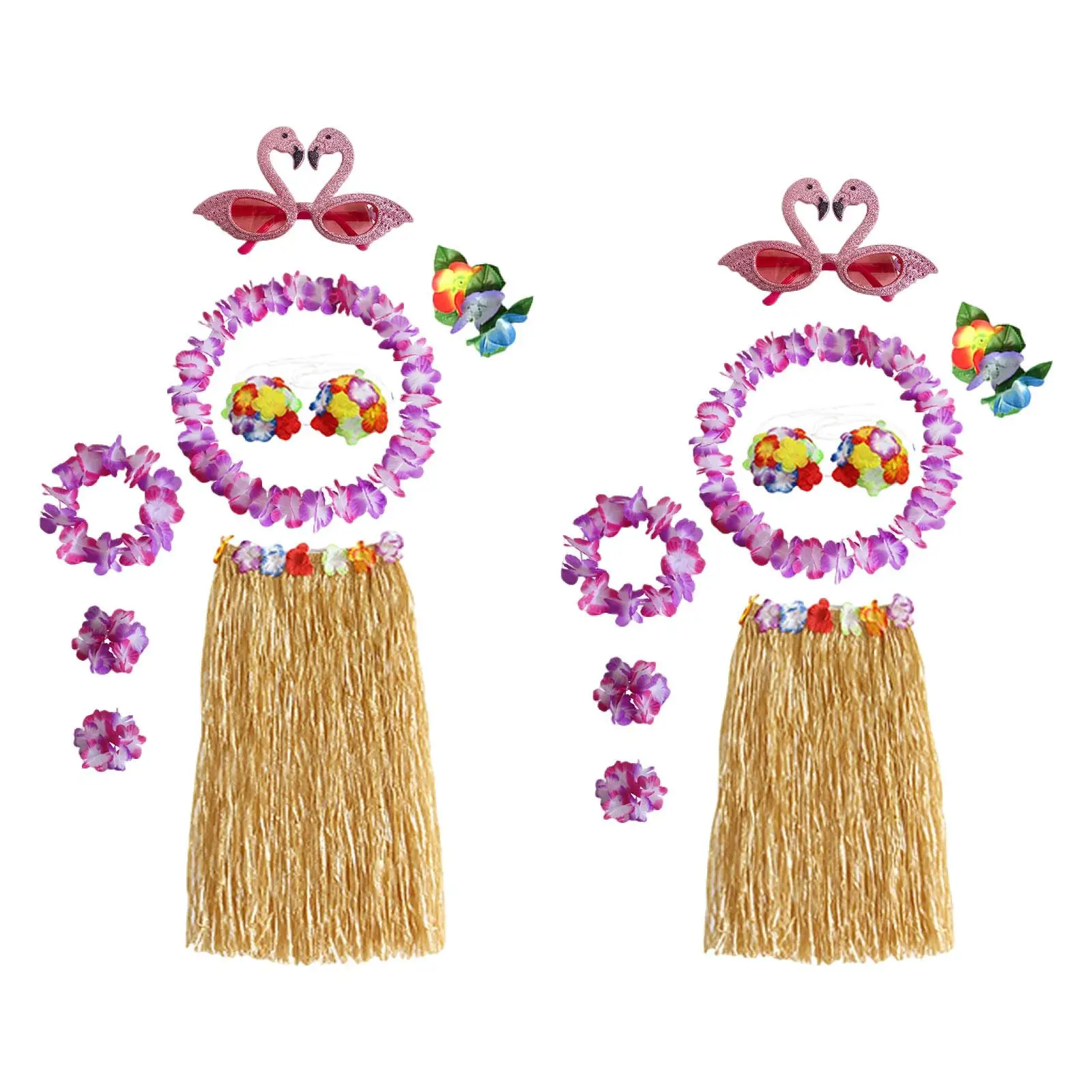 

Hawaiian Hula Dancer Grass Skirt Costume Accessories for Stage Performance