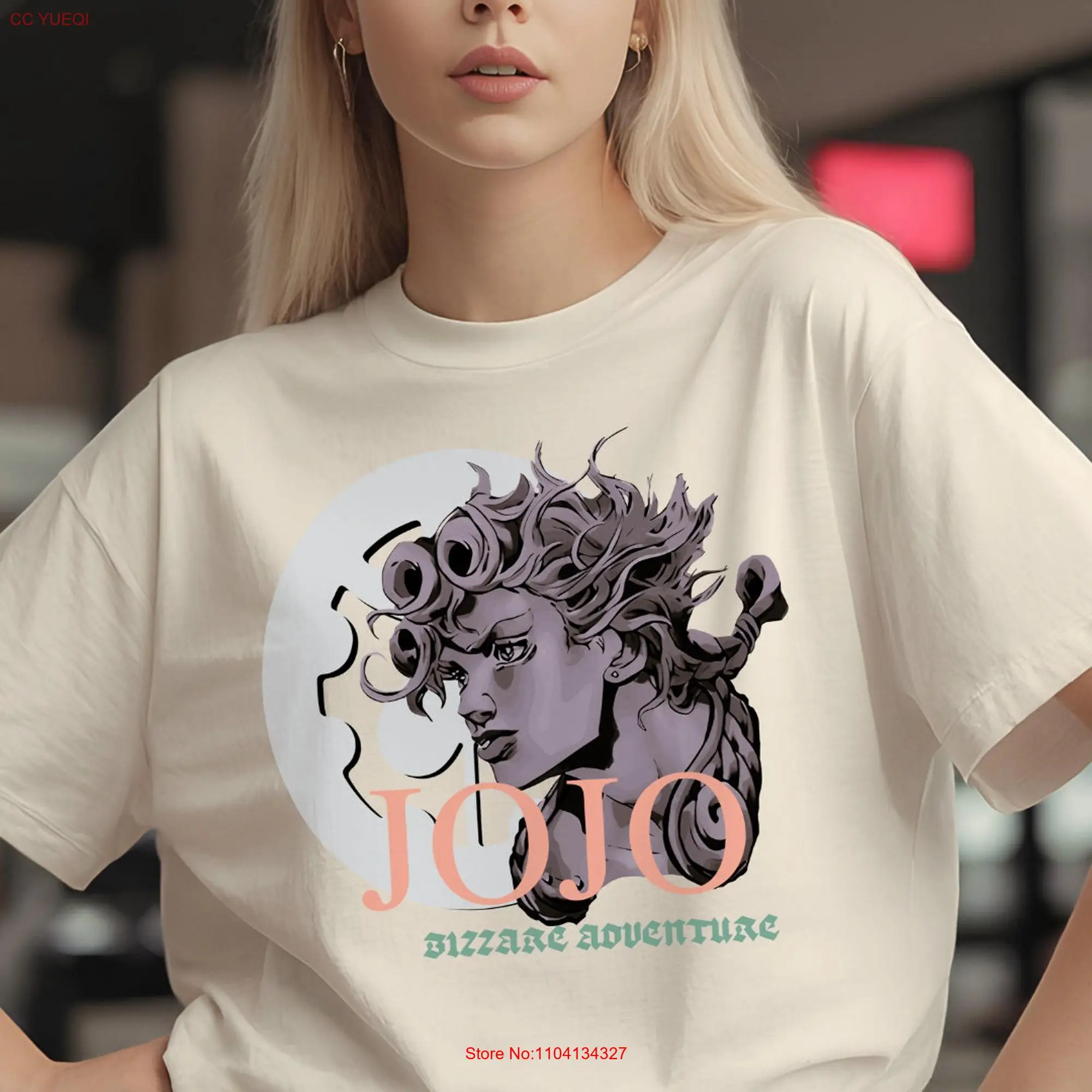 Jojo Shirt Anime übergroße T Bizzare Abenteuer Streetwear Hirohiko Araki lange oder kurze Ärmel