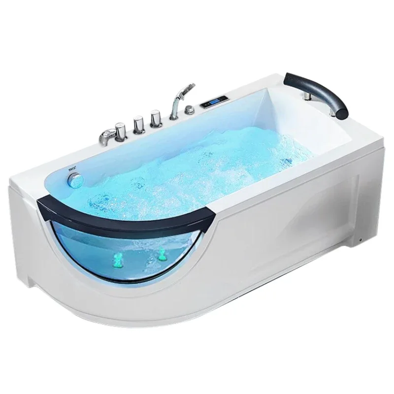 Household adult bathtubs, bathrooms, small-sized deep-bubble bathtubs, acrylic online celebrity jacuzzi.