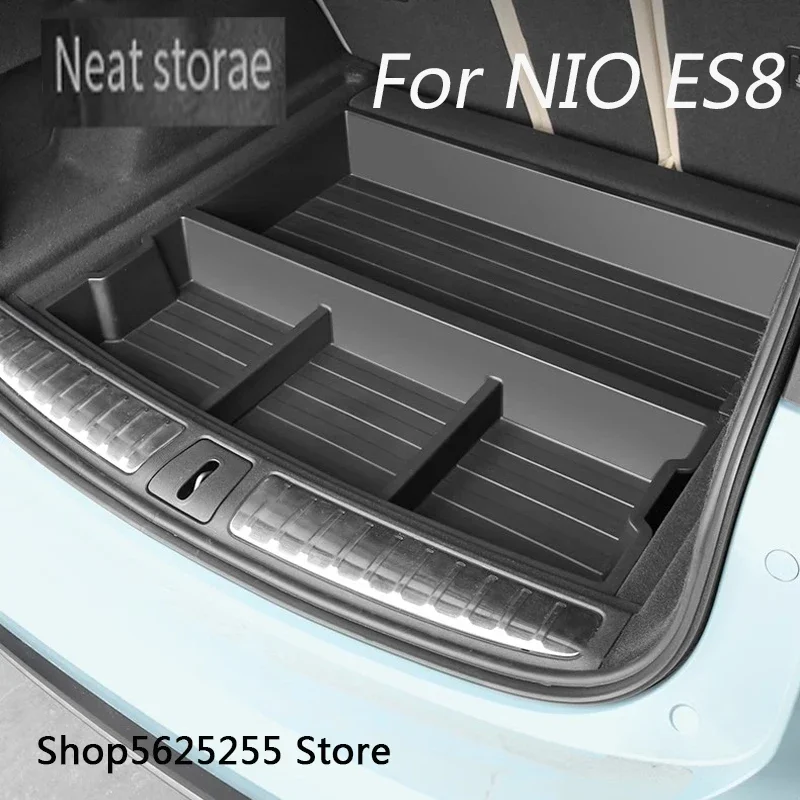 

For NIO ES8 2018-2023 Car Trunk Storage Box Bottom Bulkhead Storage Box Automobile Interior Modification Protective Accessories