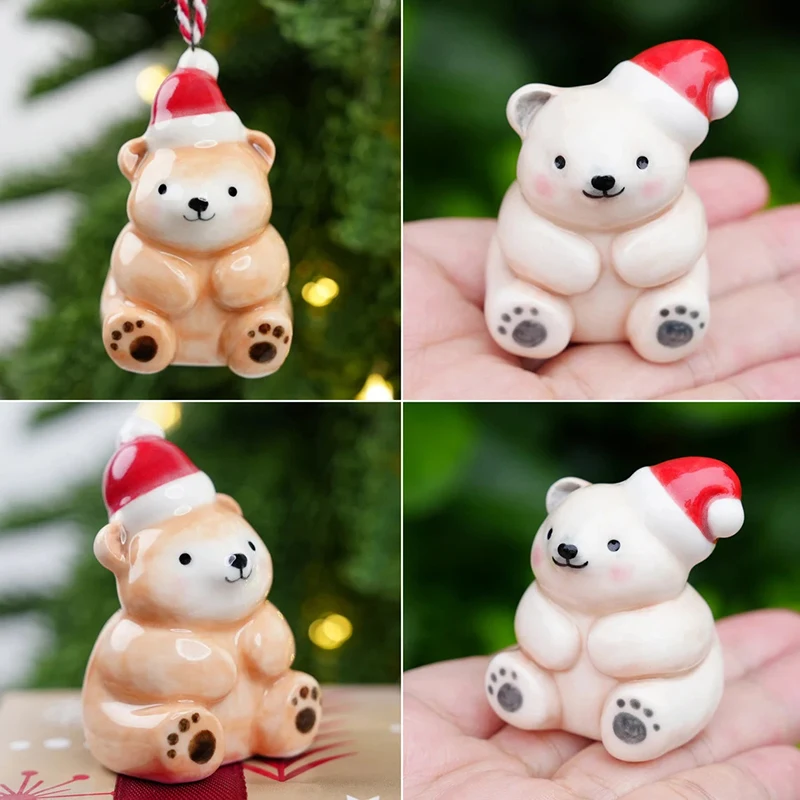 Resin Seal Decoration Christmas Party Decoration Pendant Christmas Tree Decoration Pendant Christmas Tree Socks Animal Decor image 5