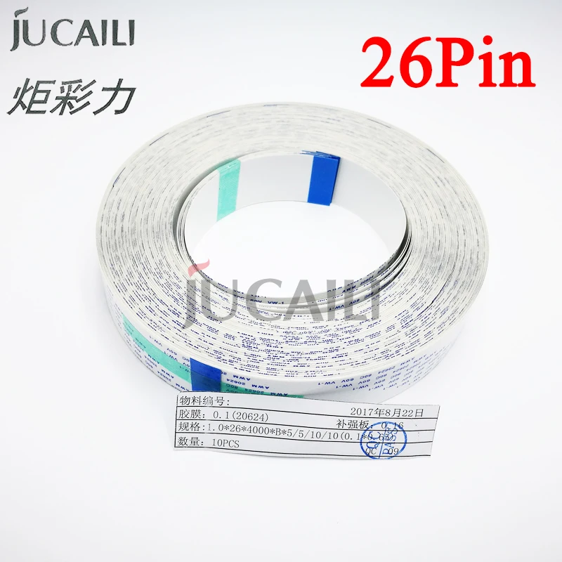 Jucaili 1 PC Senyang board long date cable 26pins,pitch 1.00mm, B for XP600/DX5/DX7 head for inkjet machine FFC flat data cable