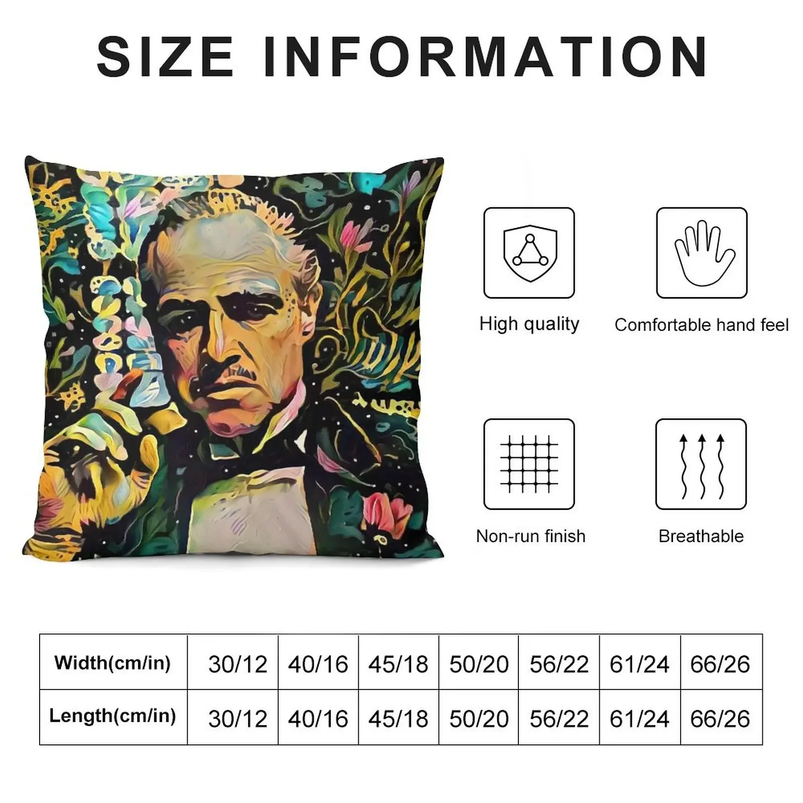 Abstract of Godfather Throw Pillow Cushions For Decorative Sofa ornamental pillows Plaid Sofa pillow