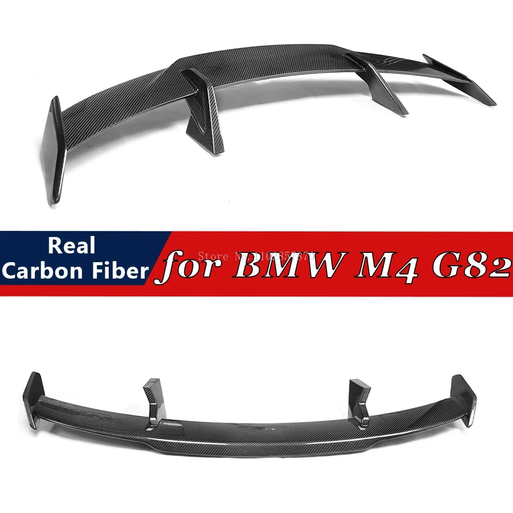 

For BMW M3 G80 M4 G82 2021-2023 Real Carbon Fiber Rear Spoiler Bumper Lip Trunk Wing Boot Spoiler Body Kits