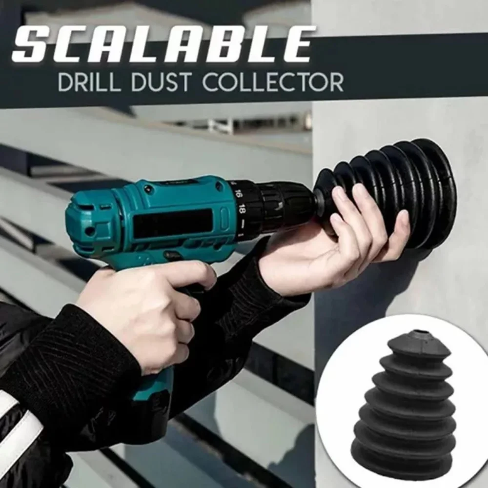 Electric Drill Dust Cover Rubber Impact Hammer Drill Dust Collector Dustproof Device Collecting Ash Bowl Power Tool Accessories