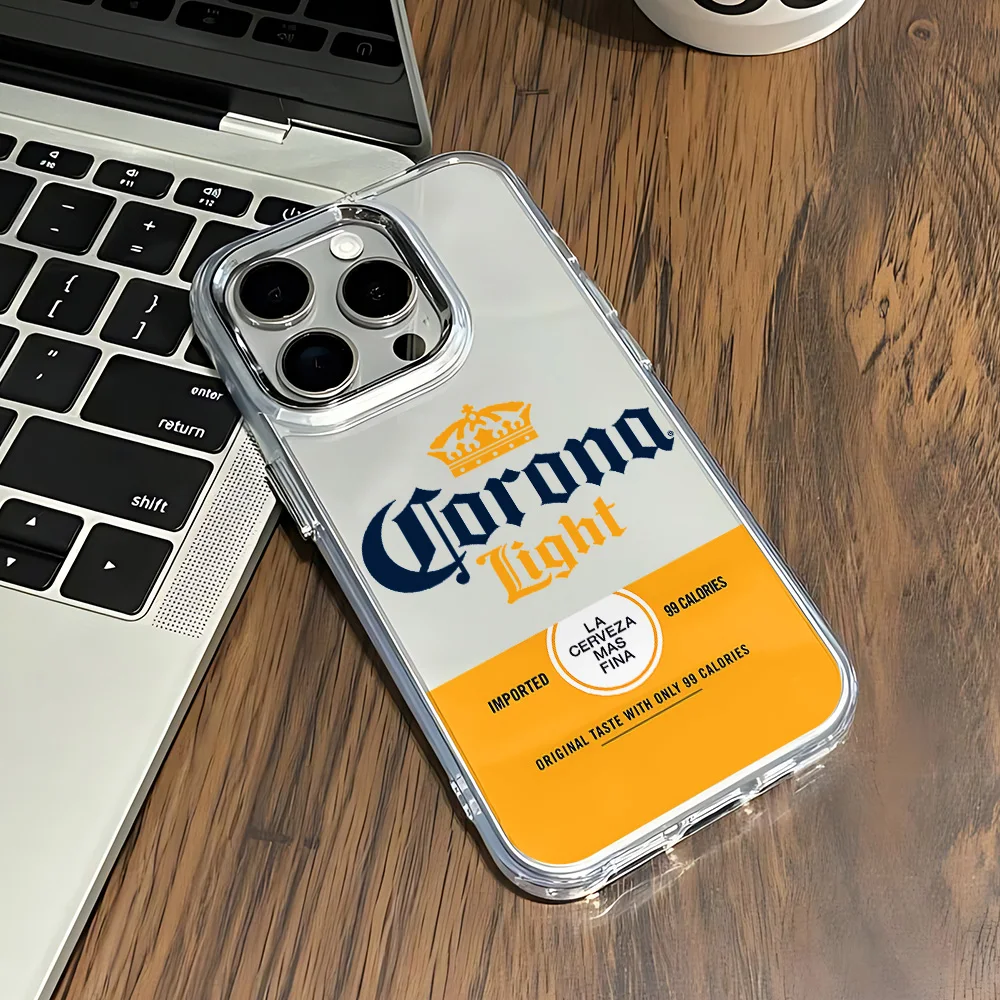 Handyhülle für Fashion C-Corona Extra Bier iPhone 17 16e 16 15 14 13 12 11 mini Pro Max X XR 8 7 Air Plus Transparente Weiche Schutzhülle