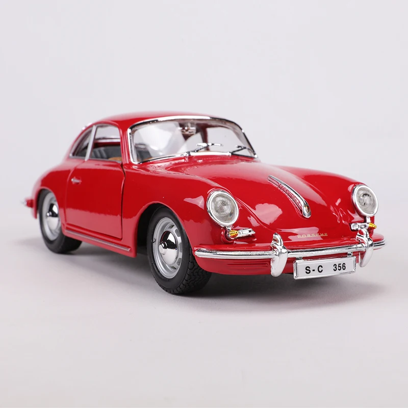 Burago 1:24 1961 Porsche 356B Coupe Alloy Model Car #22079