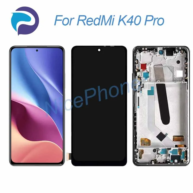 for RedMi K40 Pro LCD Screen + Touch Digitizer Display 2400*1080 M2012K11C For RedMi K40 Pro LCD Screen display