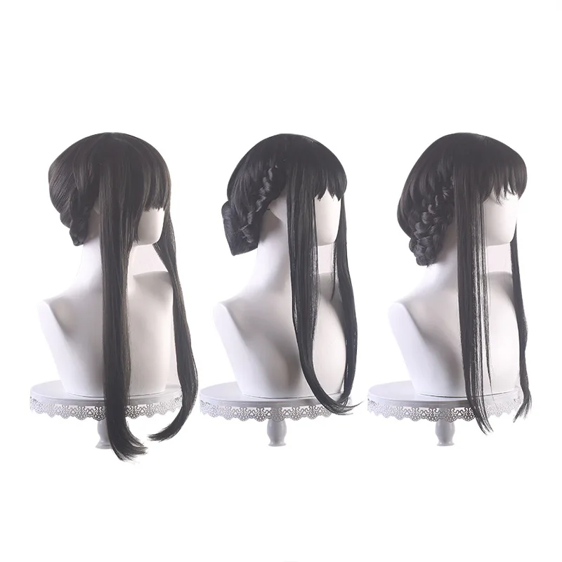 Perruque de Cosplay de la famille Spy X, perruque de princesse des épines Yor Forger Yoru Fugaku, Anime