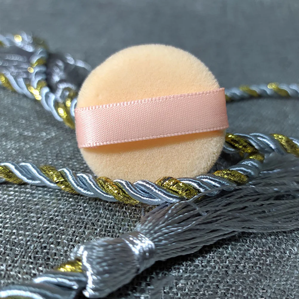 5 stücke Mini Puderquaste Beflockung Make-Up Schwämme Für Gesicht Foundation Blending Frauen Tragbare Make-Up-Tools
