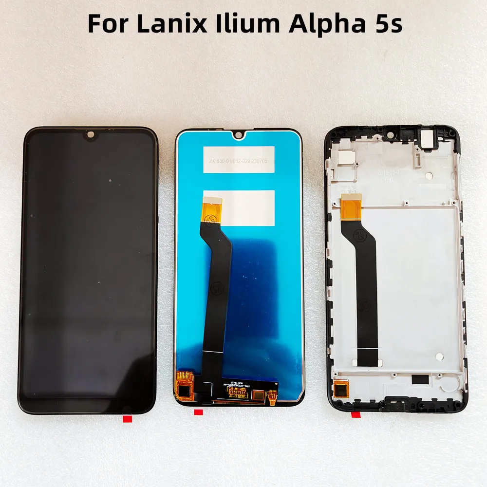 Pop Lanix Ilium Alpha 5S LCD y digitalizador de pantalla táctil con marco, módulo de pantalla, accesorios de montaje de repuesto