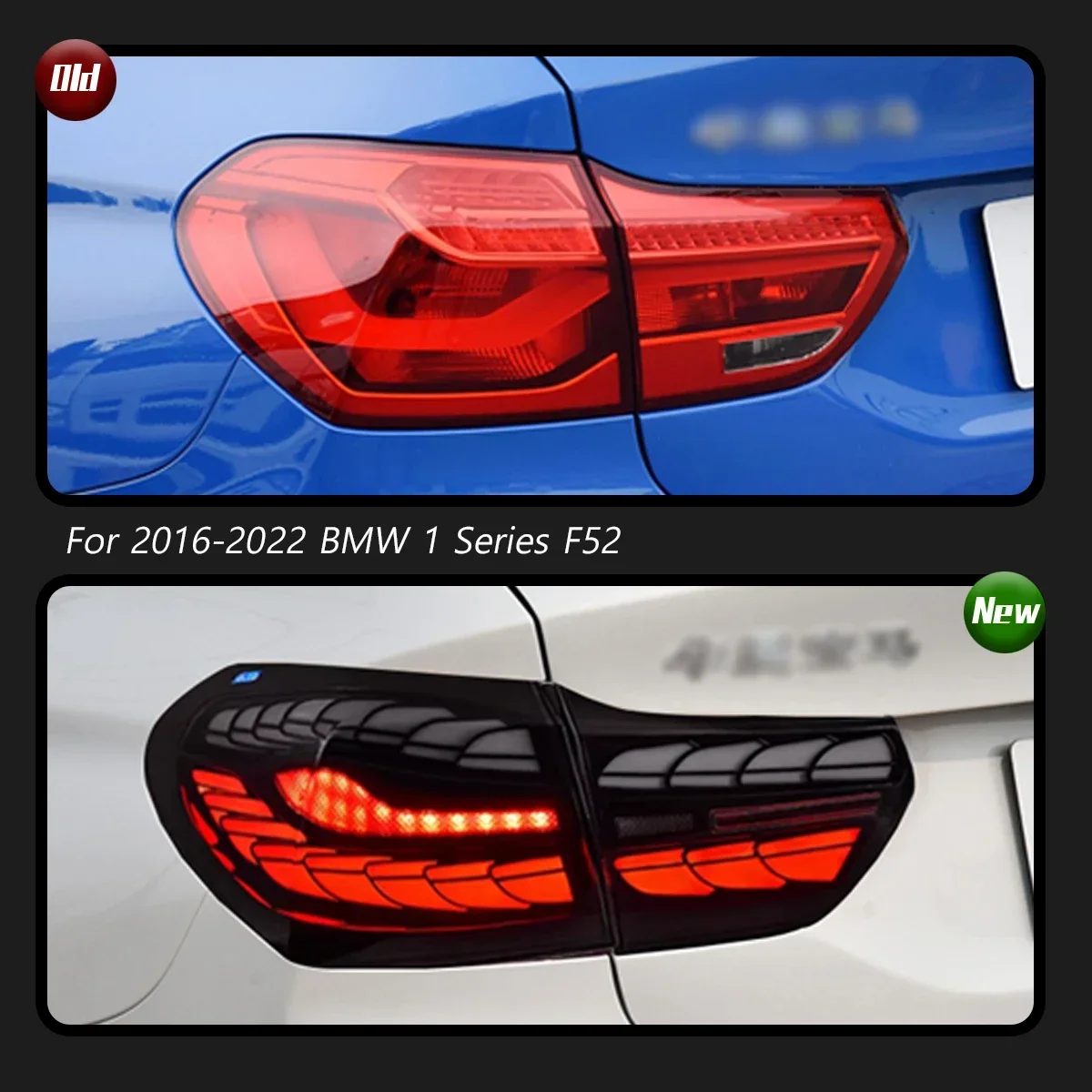 TYPY Dynamic Turn Signal Tail Lamp Automotive Accessories Upgrade Modified New LED For BMW 1 Series F52 2016-2022 Taillights