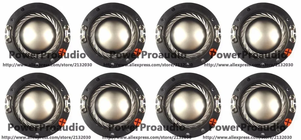 

8pcs 44.4mm 44.5mm 2425 titanium diaphragm Tweeters voice coil Replacement Diaphragm for Samson CD44T Driver 8 ohm a a