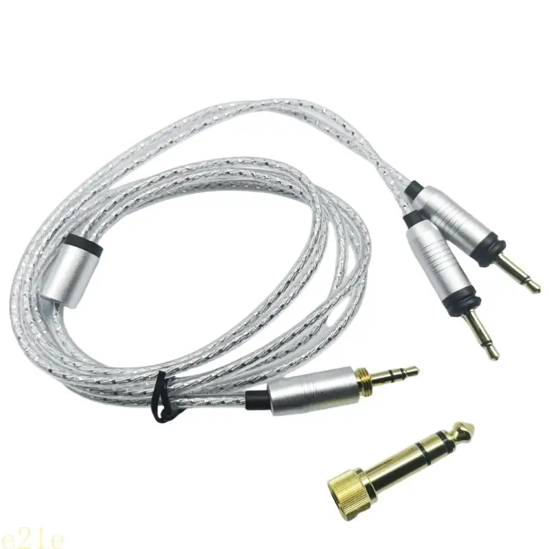 E21E سلك ستيريو سماعة الرأس مع ملحق موسيقى مواد PVC المحول 6.35 مم