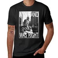 Ayn Rand Was Right T-Shirt anime clothes anime quick drying mens graphic t-shirts pack