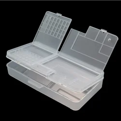 1x Transparent Rectangle PVC Storage Box Screw Holder Case Organizer Container Tool Box Designed Fit For Phone Repair