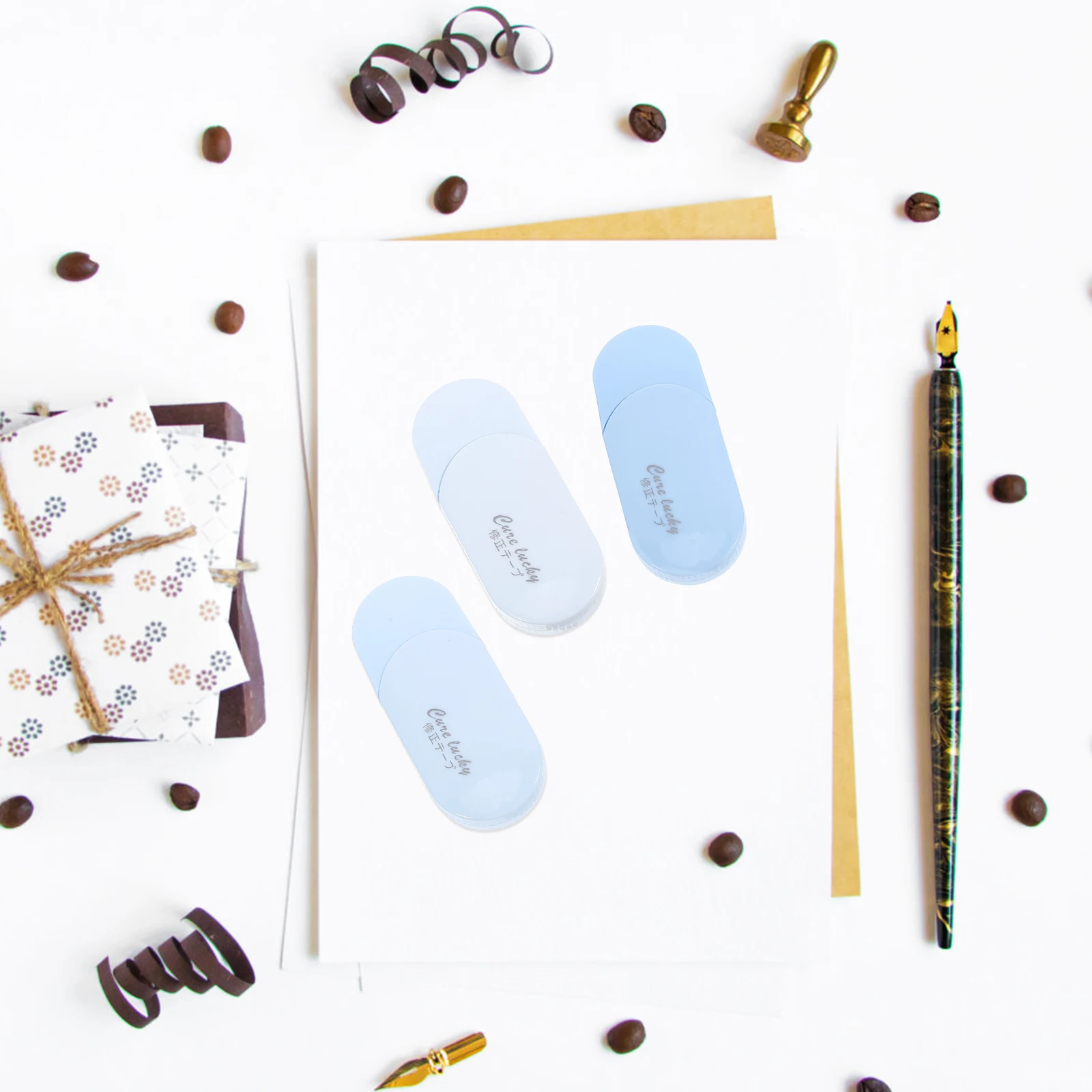 

1 Set Tape Correction Tape For Students Stationery Office School Compact Break-Resistant Smooth Compatible With Pens