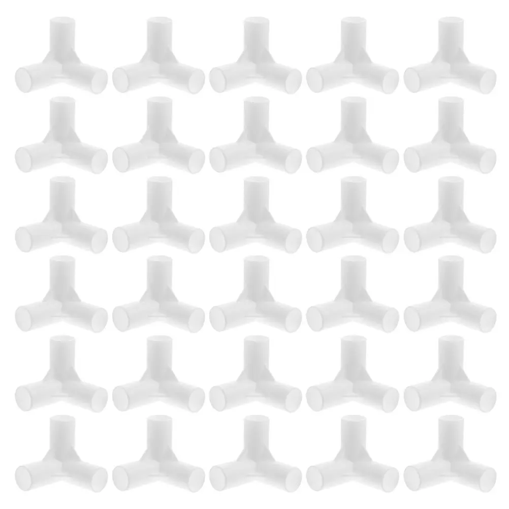 

30Pcs Awning Connectors Canopy Tent Fittings Reusable PP Joints for Pole Frame Reinforcement Camping Outdoor Gear