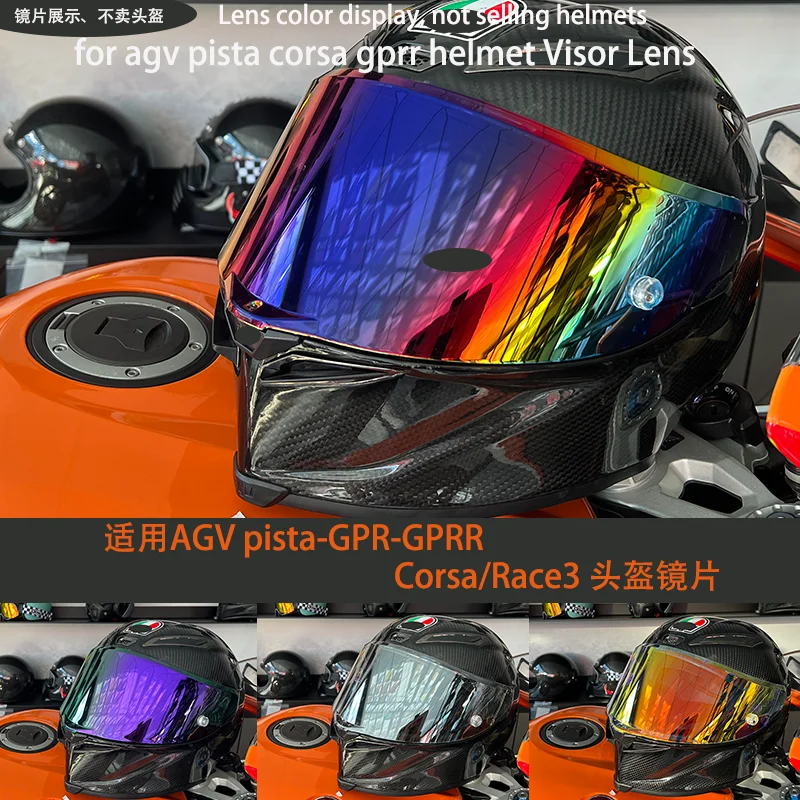 for AGV PISTA Full Face Helmet Shield Replacement PISTA GPR GPRR CORSA R Visor Visiere Casque Moto Helmet Accessories