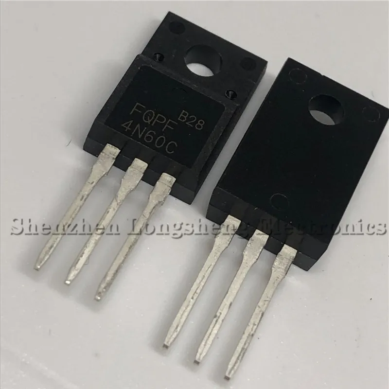 

10PCS/LOT New 4N60C FQPF4N60C TO-220F MOS field effect tube 4A 600V In Stock