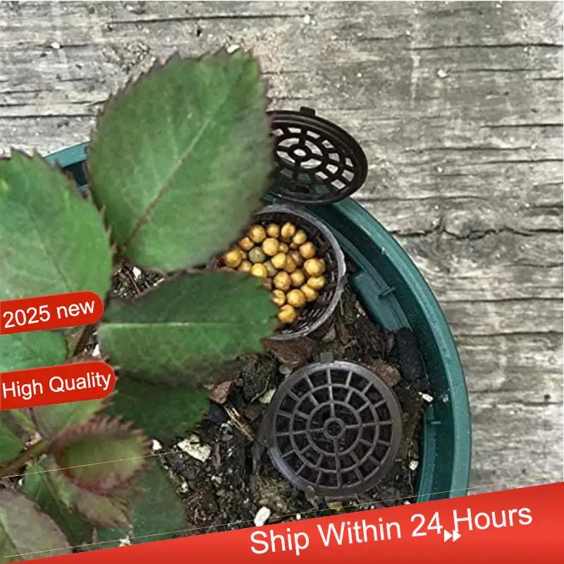 

Сетчатые корзины для удобрений, 100 шт., набор садовых горшков для детских горшков, портативный аквариум с крышкой, посадочные чашки для питания ~ желудка.