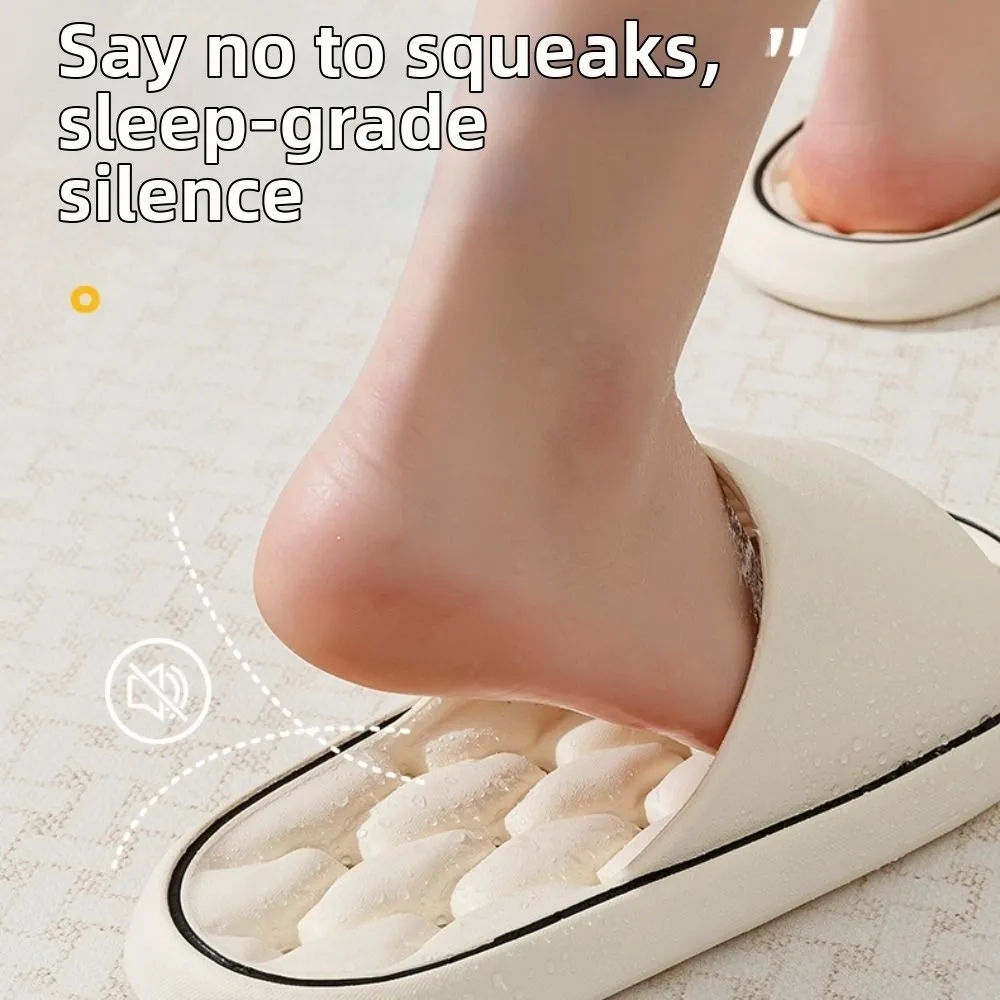 EVA Summer Bathroom Slippers Quick-Drying Anti-Slip Couples Leaky Slippers Lightweight Soft Bottom Women's Home Slippers