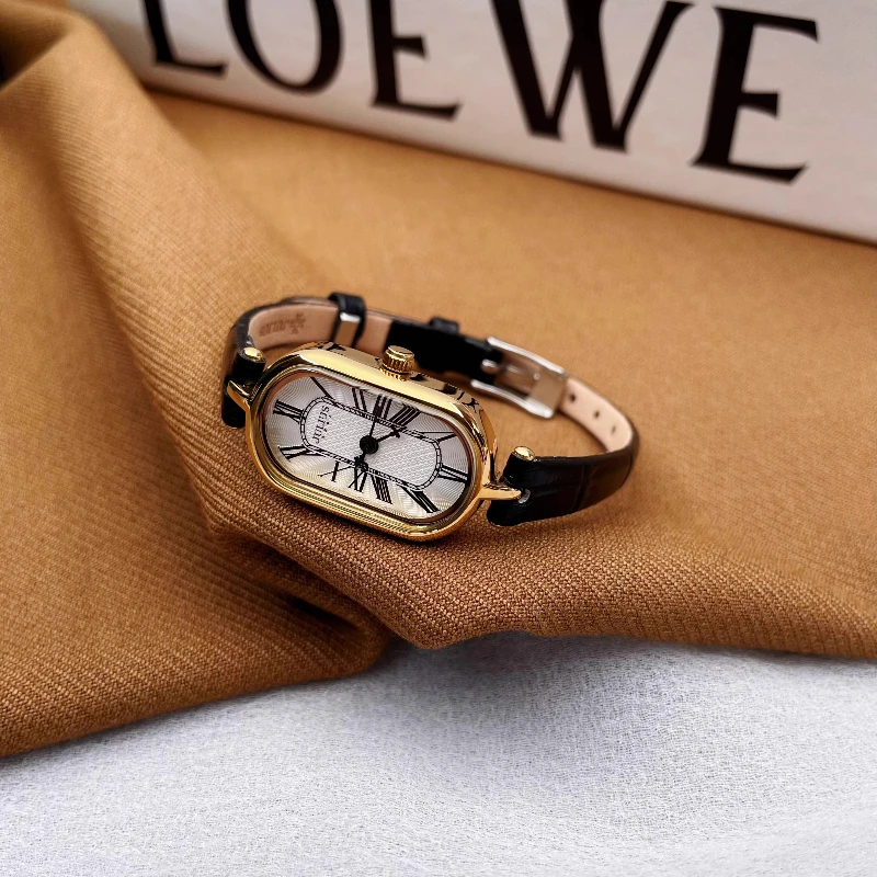 ساعة كلاسيكية للسيدات أنيقة وبسيطة ورائعة مقاومة للماء 2025 كوارتز هدية عيد ميلاد