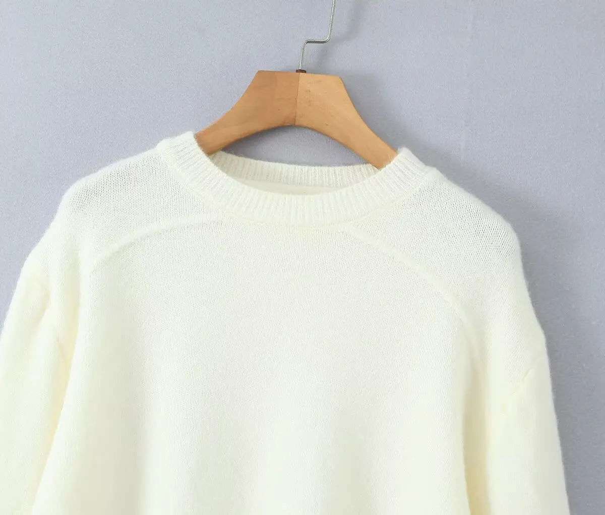 Pull court irrégulier de style paresseux, petit nouveau produit, niche ample, doux et gluant, nouveau haut