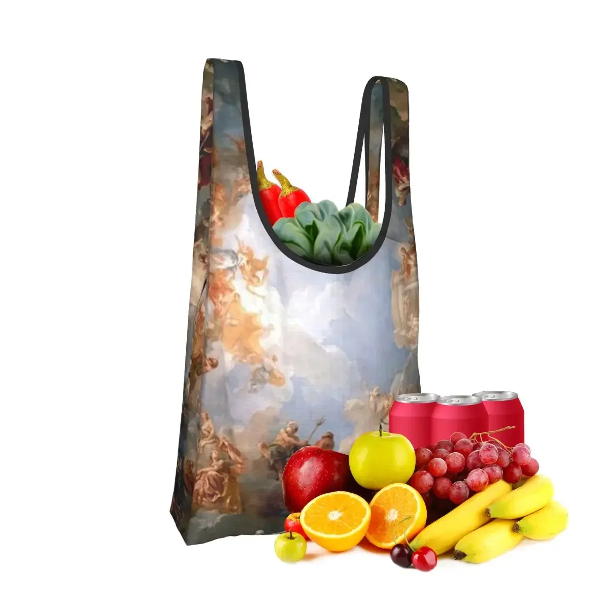 Early Renaissance A Shopping Bag Portable Tote Bags Reusable Shoulder Shopper Bag Groceries Handbag
