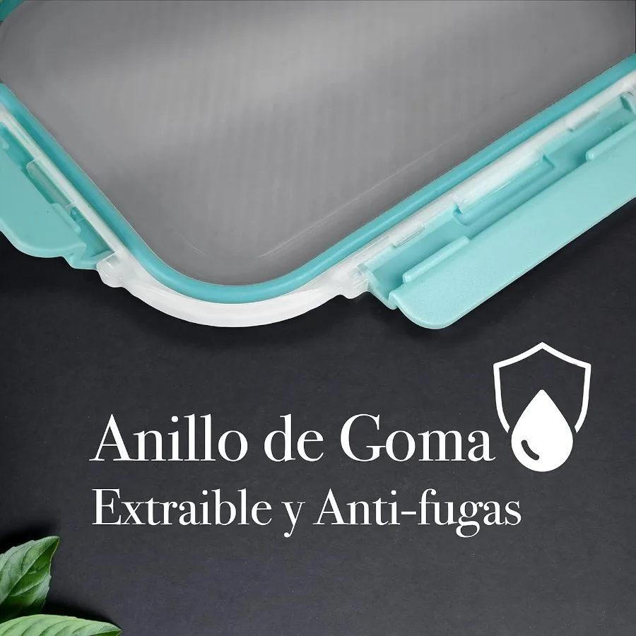 منظمات تخزين حاويات الطعام الزجاجية لمخزن المطبخ | خالية من مادة BPA | مانعة للتسرب | دليل على الرائحة | مقاومة للبقع | 12 مجموعة | ف #6