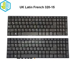 Retroilluminazione della tastiera AZERTY francese latino del regno unito per Lenovo 320-15IKB 320-15AST IdeaPad S145-15AST L340-15IWL 17IRH Notebook PC5CPB-FR