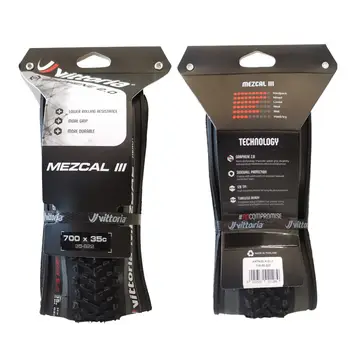 全新 Vittoria Mezcal III Gravel 輪胎 700x35C 無內胎折疊式黑灰色自行車輪胎 700c Gravel CX 越野自行車輪胎 8 最佳銷售 梅斯卡爾酒 - №4