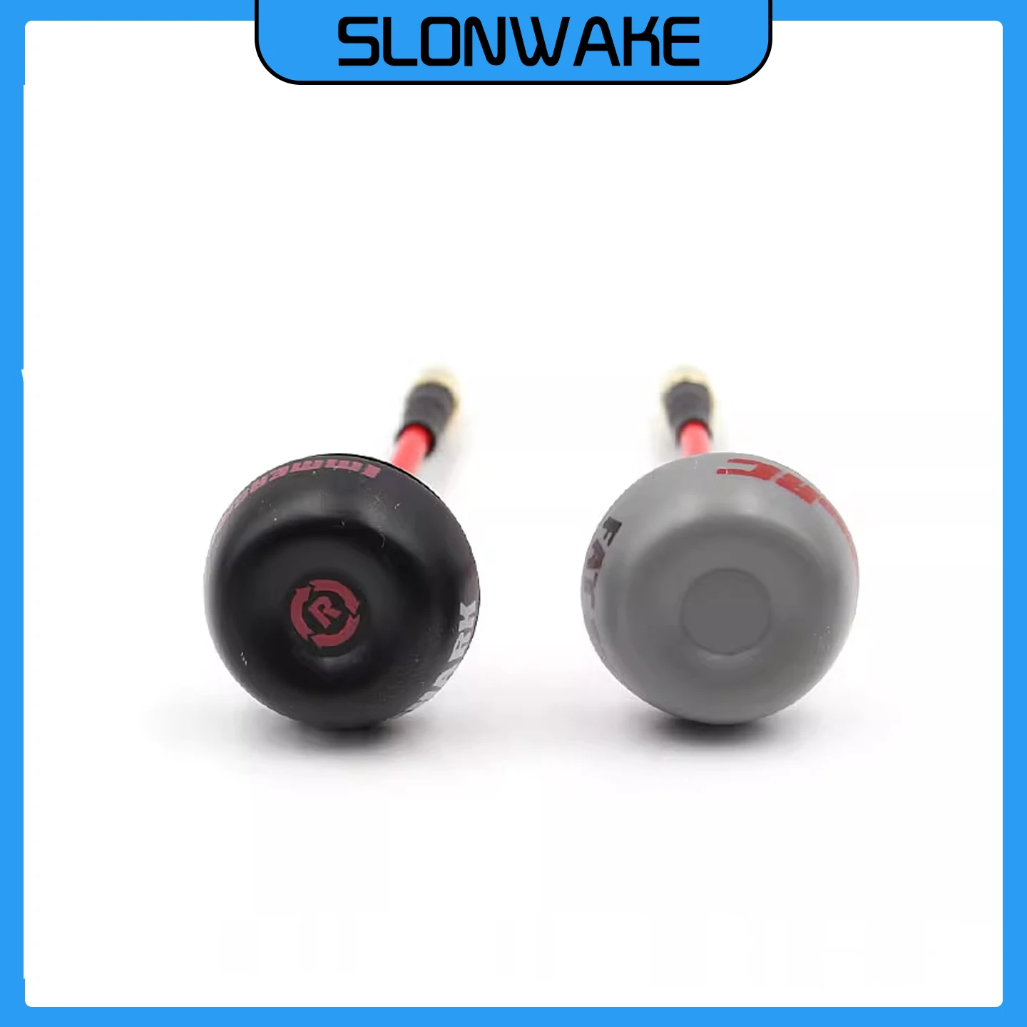 FatShark 5.8GHz RHCP Mushroom Antenna | Long Range FPV RX/TX with SMA Male & RP-SMA Low Latency for Racing Drones