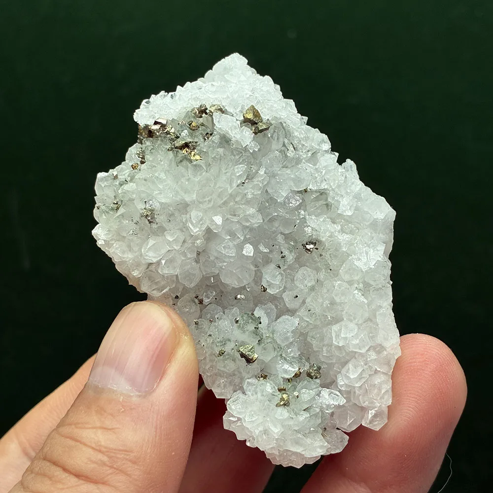 A0-4A Natural Pyrite Quartz Mineral Stones and Crystals Mineral Teaching specimen decorative stone