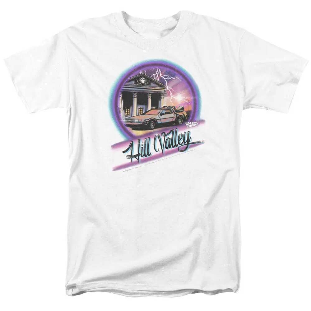 Back to the Future Ride T Shirt Mens Licensed Retro Movie White